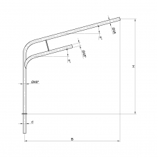 Консольный кронштейн двухрожковый К9-3,0-2,5-1-1